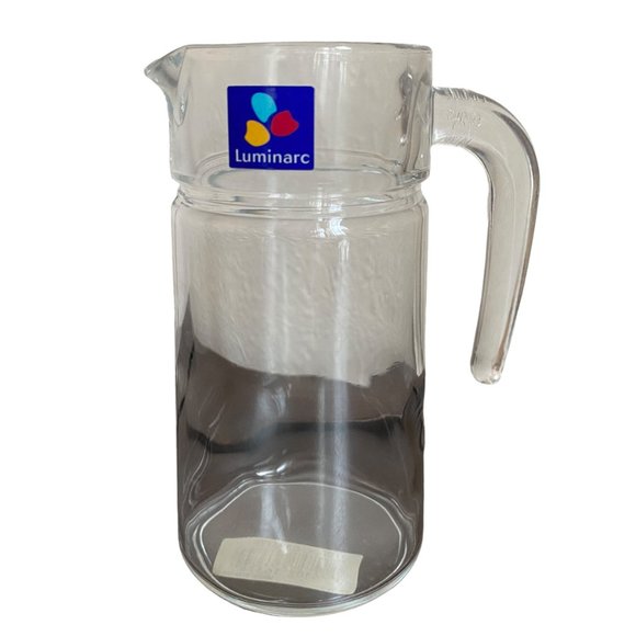Luminarc Glass Pitcher Creamer 5" Tall Made in France NWT - Picture 2 of 14